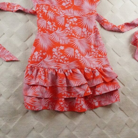 Likely Charlotte Mini Dress Womens 8 Floral Multi Color Ruffle Tiered - Picture 2 of 11